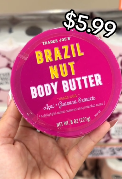 trader joe's brazil nut body butter